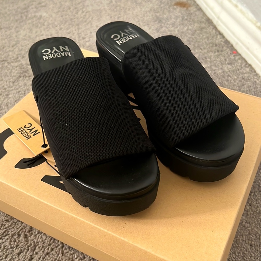 Black Platform Sandals